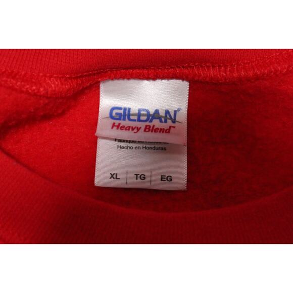 Cat Sweatshirt Women's XL Red LS Pop-over Crewneck Patchwork Crazy Cat Lady Cozy - Picture 5 of 12